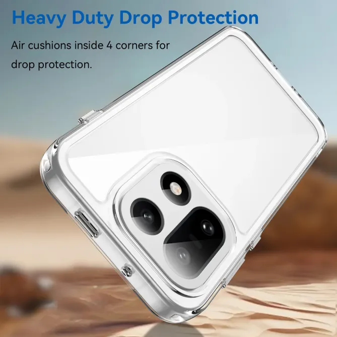 Coque transparente OnePlus 15 avec protection d'écran en verre trempé