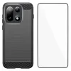 Coque OnePlus 15 flexible effet brossé avec verre trempé