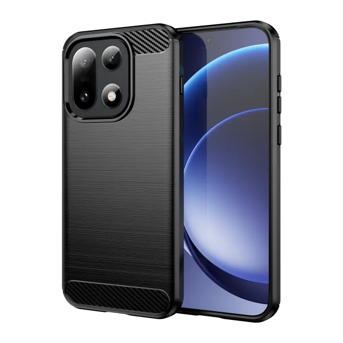 Coque OnePlus 15 flexible effet brossé avec verre trempé