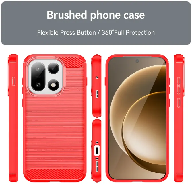 Coque OnePlus 15 flexible effet brossé avec verre trempé