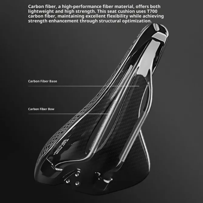 Selle vélo carbone impression 3D ultra-légère VTT route