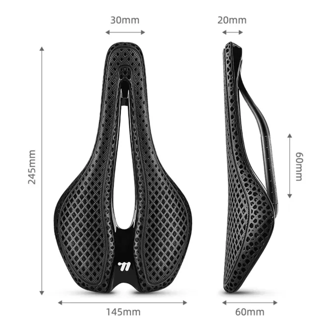 Selle vélo carbone impression 3D ultra-légère VTT route