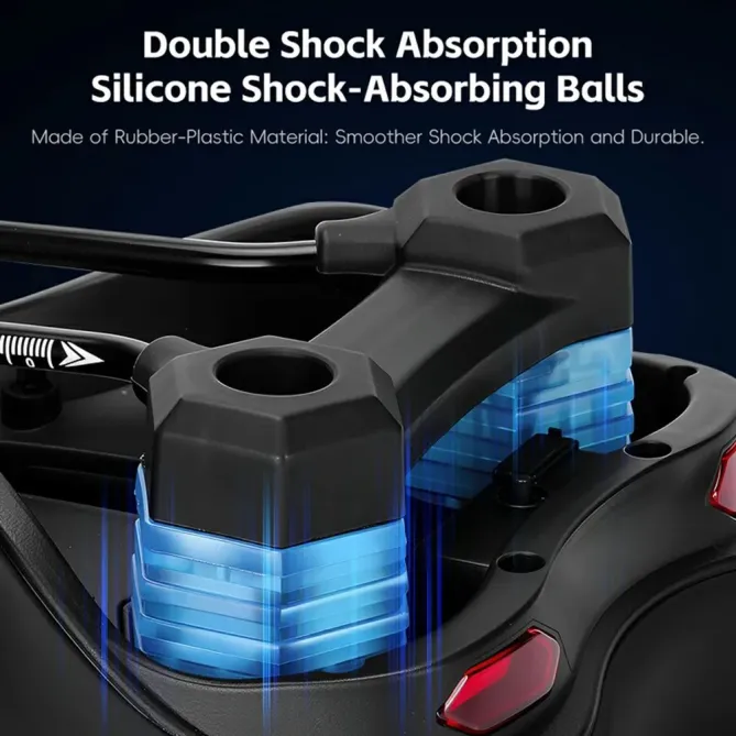 Selle vélo ergonomique mémoire de forme avec feu arrière intégré