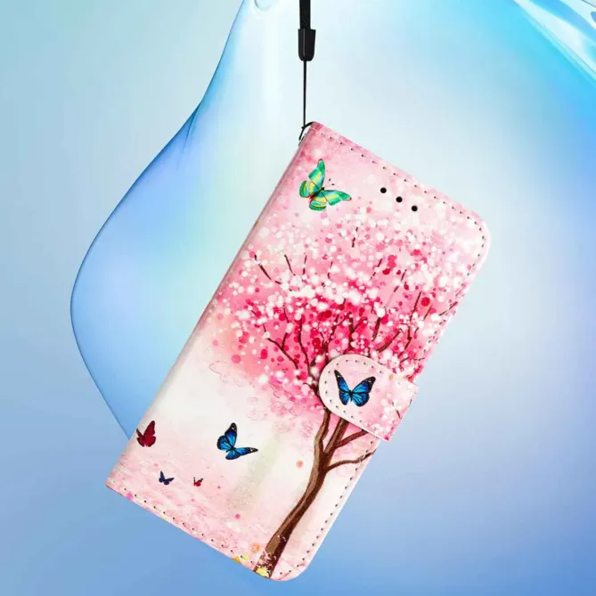 Housse Honor 400 Smart / X7d 5G / 4G Arbre en Fleurs et Papillons