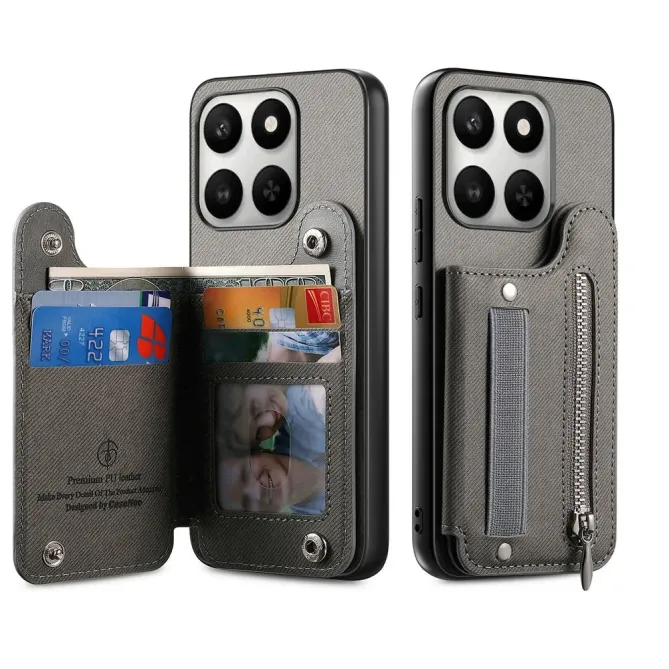 Coque Honor 400 Smart 5G / 4G / X7d jeans cuir RFID | ZIPPER