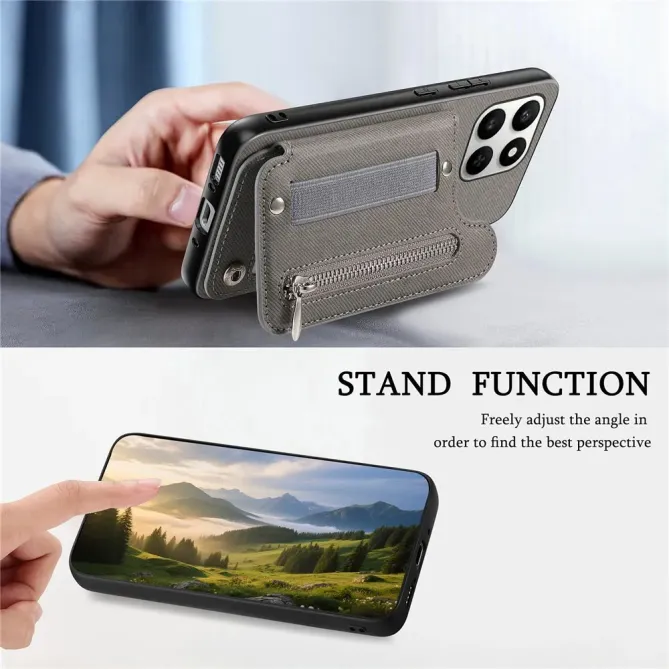 Coque Honor 400 Smart 5G / 4G / X7d jeans cuir RFID | ZIPPER