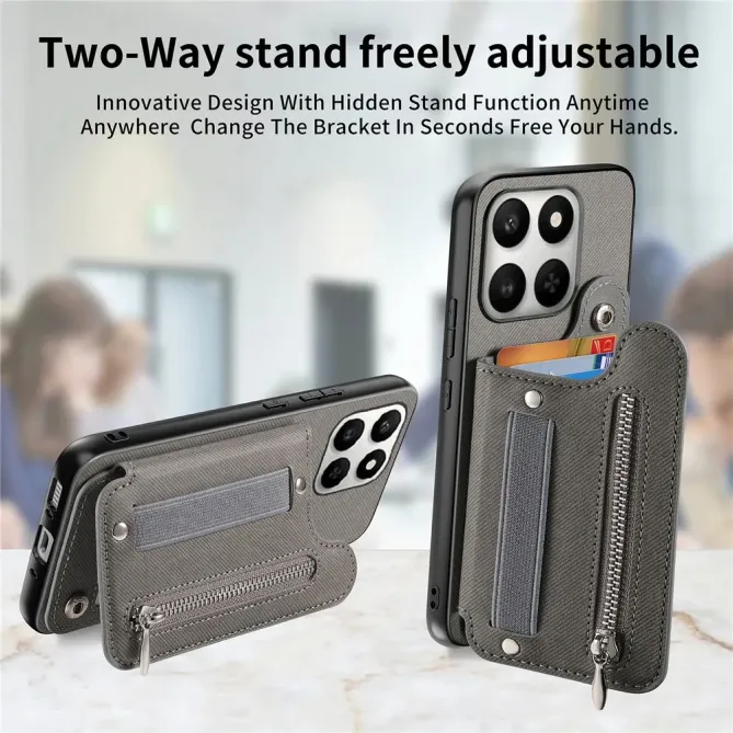 Coque Honor 400 Smart 5G / 4G / X7d jeans cuir RFID | ZIPPER