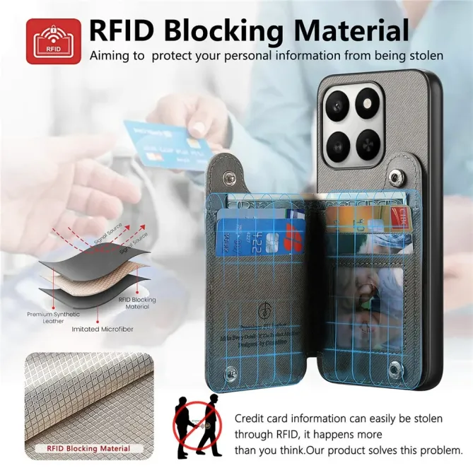 Coque Honor 400 Smart 5G / 4G / X7d jeans cuir RFID | ZIPPER