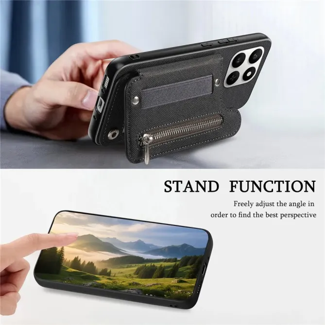 Coque Honor 400 Smart 5G / 4G / X7d jeans cuir RFID | ZIPPER