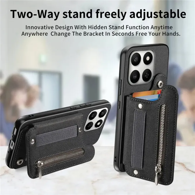 Coque Honor 400 Smart 5G / 4G / X7d jeans cuir RFID | ZIPPER