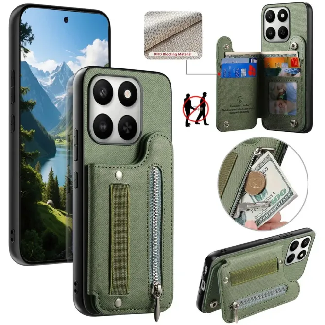 Coque Honor 400 Smart 5G / 4G / X7d jeans cuir RFID | ZIPPER