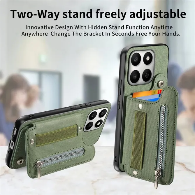 Coque Honor 400 Smart 5G / 4G / X7d jeans cuir RFID | ZIPPER