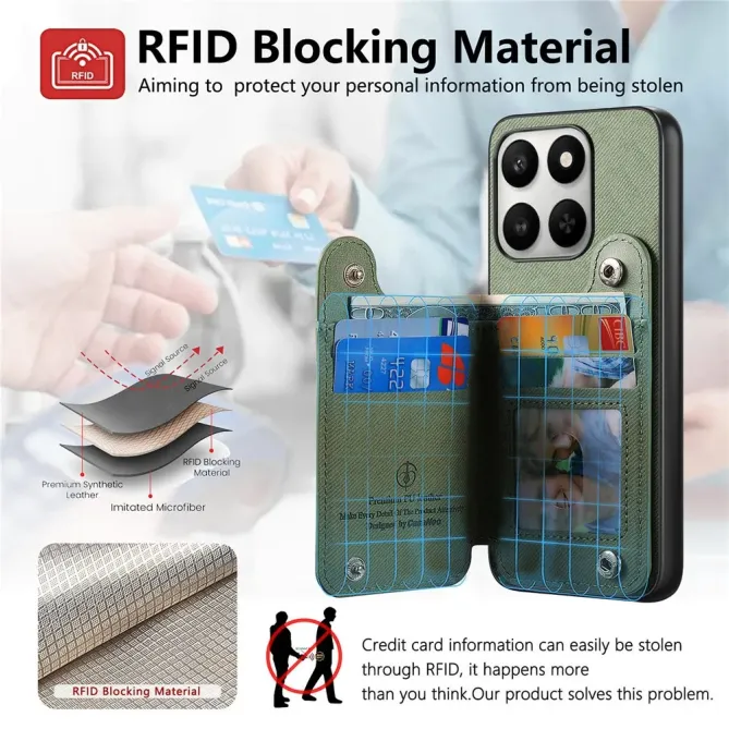 Coque Honor 400 Smart 5G / 4G / X7d jeans cuir RFID | ZIPPER