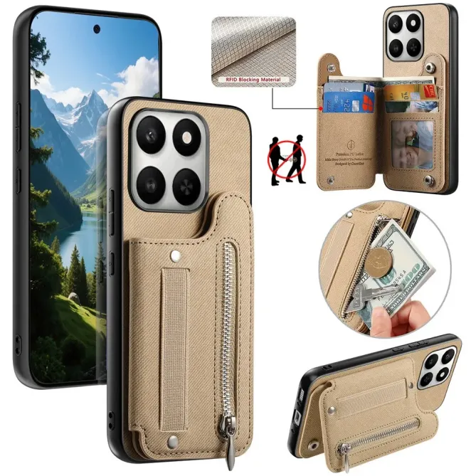 Coque Honor 400 Smart 5G / 4G / X7d jeans cuir RFID | ZIPPER