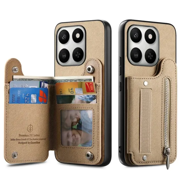 Coque Honor 400 Smart 5G / 4G / X7d jeans cuir RFID | ZIPPER