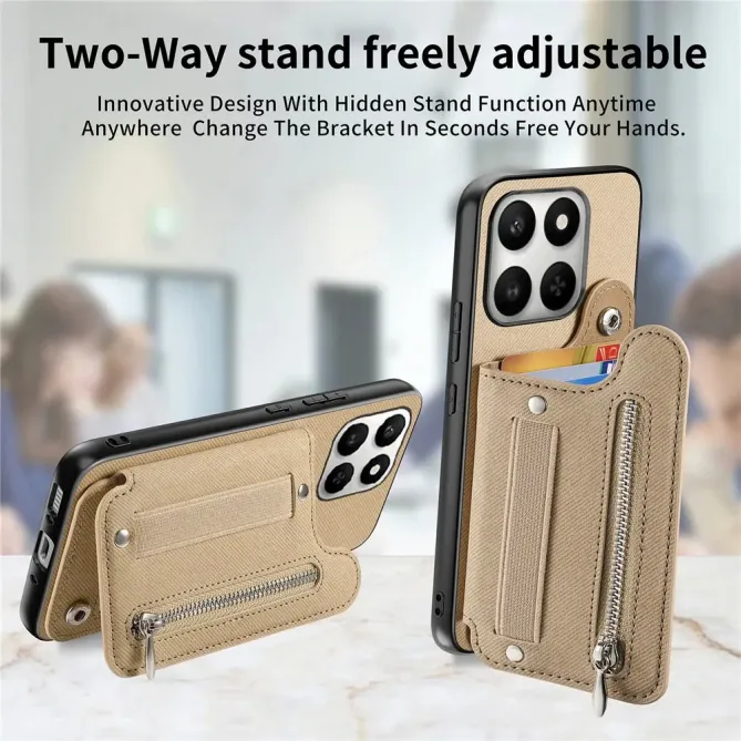 Coque Honor 400 Smart 5G / 4G / X7d jeans cuir RFID | ZIPPER