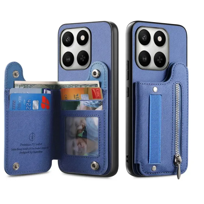 Coque Honor 400 Smart 5G / 4G / X7d jeans cuir RFID | ZIPPER