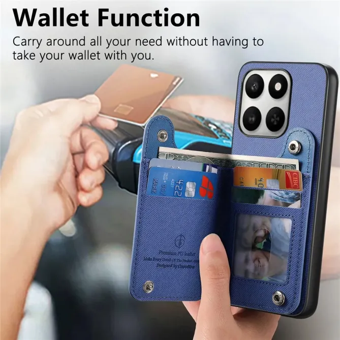 Coque Honor 400 Smart 5G / 4G / X7d jeans cuir RFID | ZIPPER