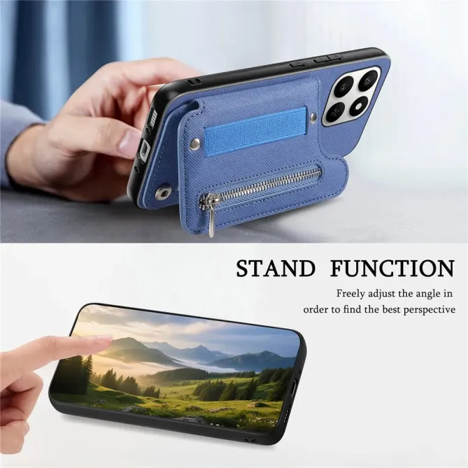 Coque Honor 400 Smart 5G / 4G / X7d jeans cuir RFID | ZIPPER