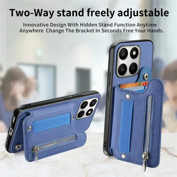 Coque Honor 400 Smart 5G / 4G / X7d jeans cuir RFID | ZIPPER