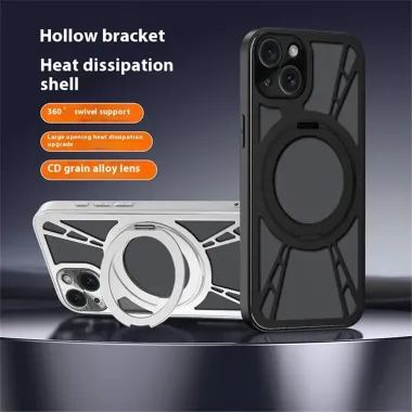 Coque iPhone 13 avec Anneau Support MagSafe et Design Aéré