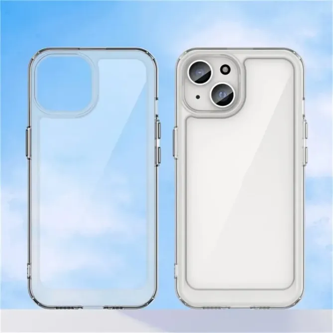 Coque transparente iPhone 13 avec protection d'écran en verre trempé