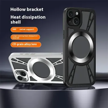 Coque iPhone 13 MagSafe avec Design Aéré et Cadre Métal