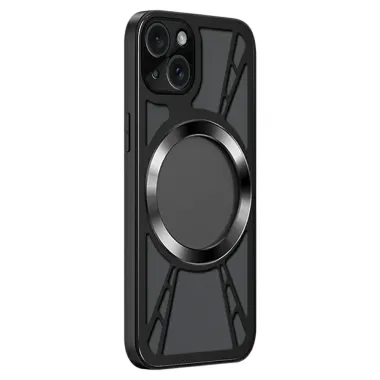 Coque iPhone 13 MagSafe avec Design Aéré et Cadre Métal