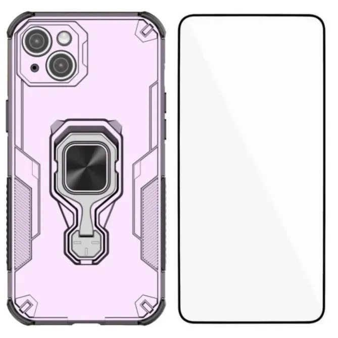 Coque iPhone 13 avec Support et Verre Trempé