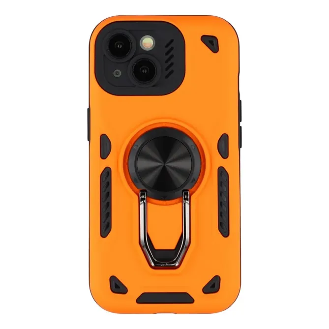 Coque iPhone 14 / 13 antichoc hybride support rotatif et fixation magn