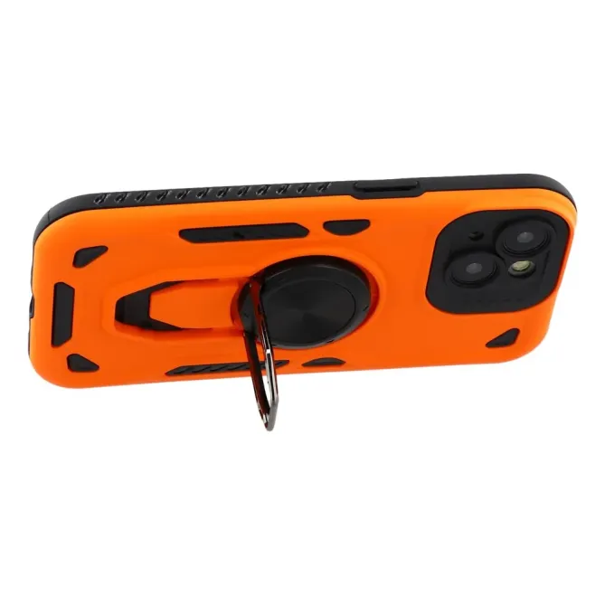 Coque iPhone 14 / 13 antichoc hybride support rotatif et fixation magn