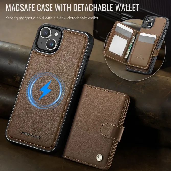 Coque iPhone 13 porte-cartes détachable MagSafe | J09