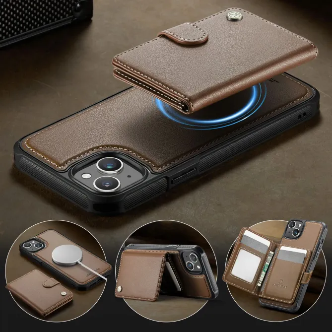 Coque iPhone 13 porte-cartes détachable MagSafe | J09