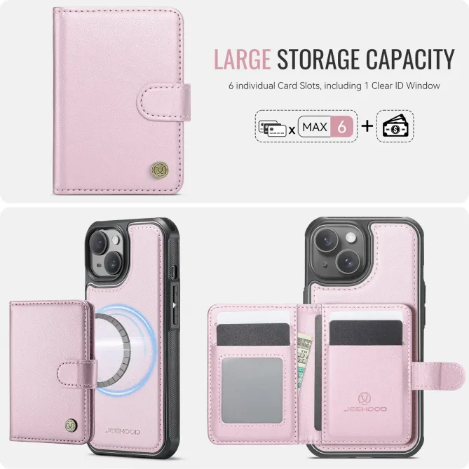 Coque iPhone 13 porte-cartes détachable MagSafe | J09