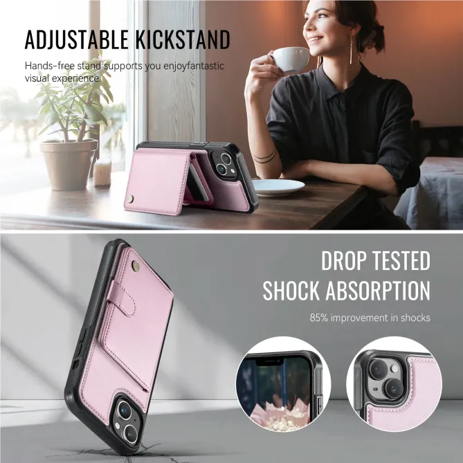 Coque iPhone 13 porte-cartes détachable MagSafe | J09