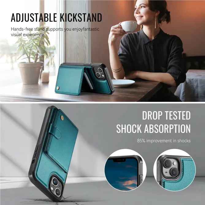 Coque iPhone 13 porte-cartes détachable MagSafe | J09