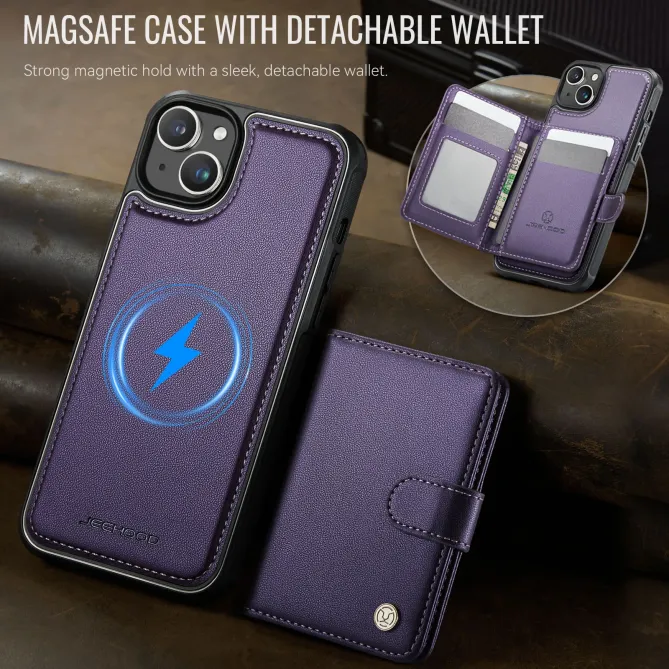 Coque iPhone 13 porte-cartes détachable MagSafe | J09