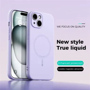 Coque iPhone 13 MagSafe Silicone Liquide