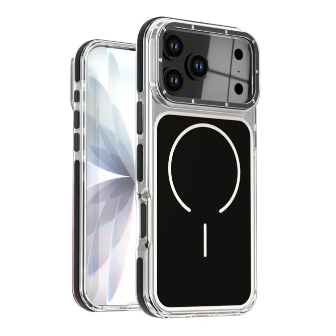 Coque iPhone 17 Pro Max compatible MagSafe bi-ton transparente