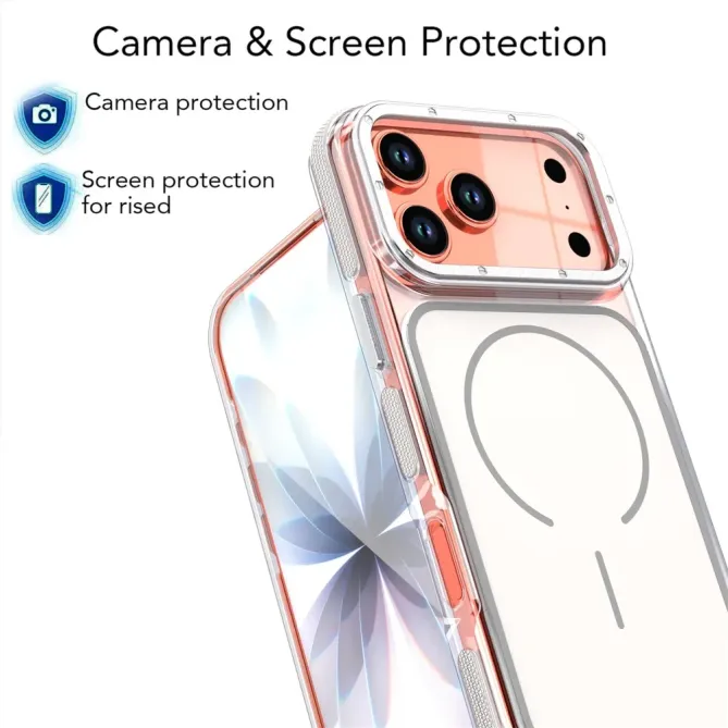 Coque iPhone 17 Pro Max compatible MagSafe bi-ton transparente