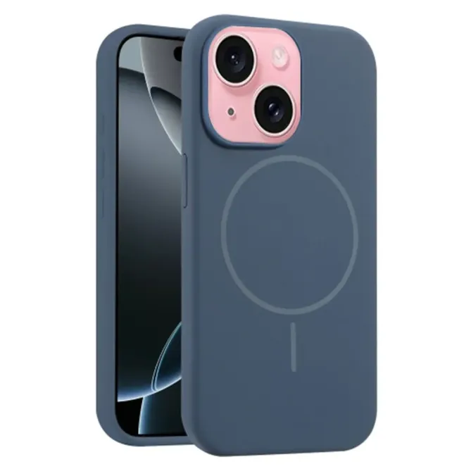 Coque iPhone 14 / 13 Silicone Liquide compatible MagSafe Antichoc