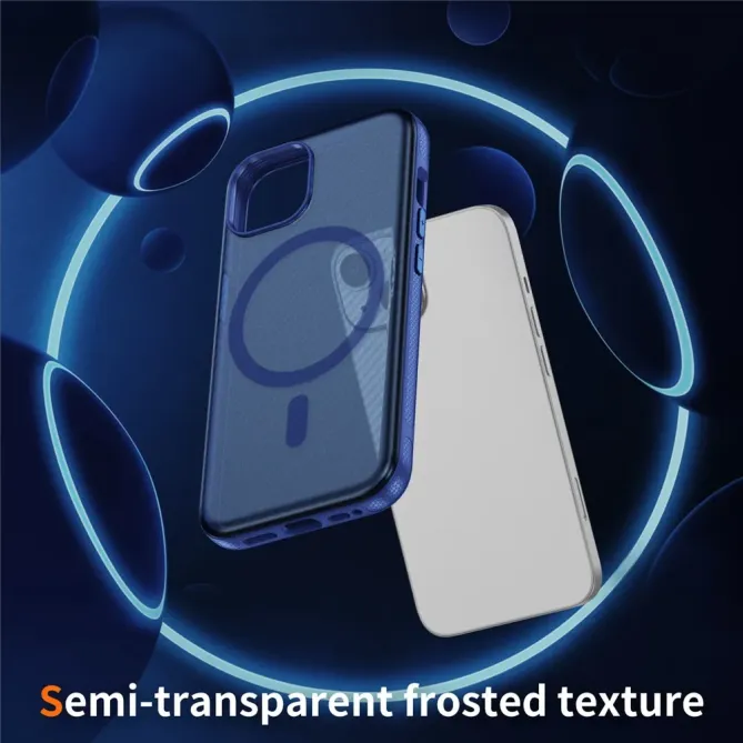 Coque iPhone 14 / 13 texture fibre carbone compatible MagSafe
