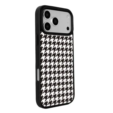 Coque iPhone 17 Pro Max MagSafe motif pied-de-poule