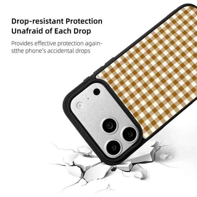 Coque iPhone 17 Pro Max MagSafe motif vichy