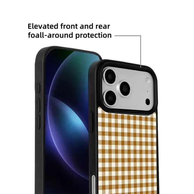 Coque iPhone 17 Pro Max MagSafe motif vichy