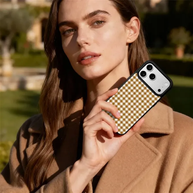 Coque iPhone 17 Pro Max MagSafe motif vichy