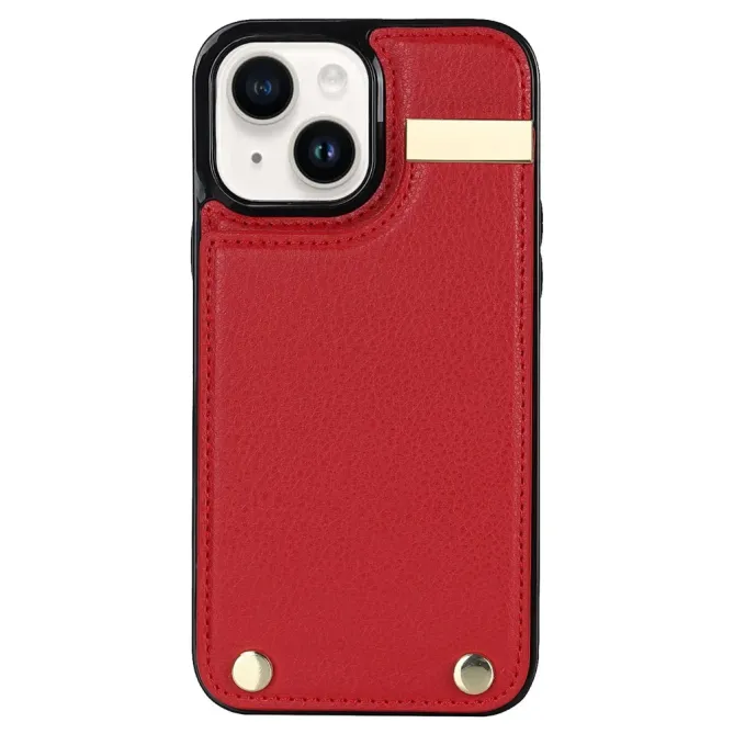Coque iPhone 13 porte-cartes dos simili cuir