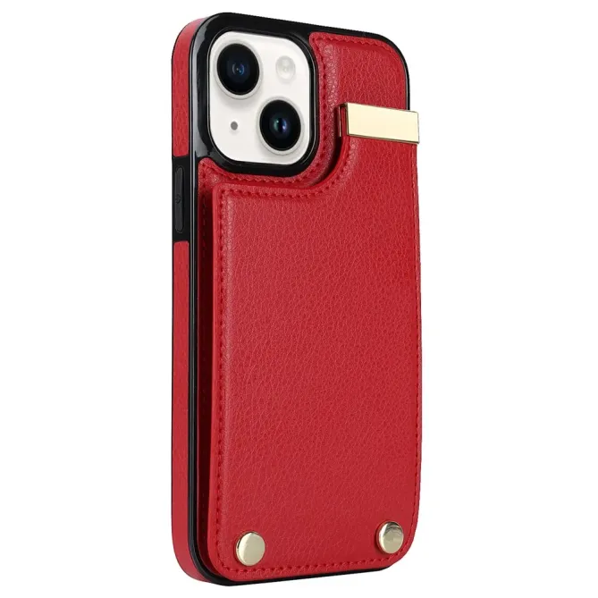 Coque iPhone 13 porte-cartes dos simili cuir