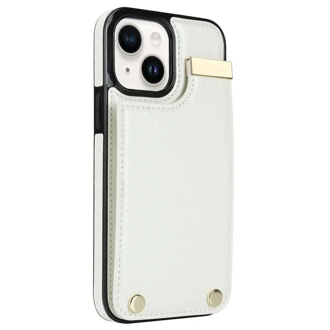 Coque iPhone 13 porte-cartes dos simili cuir
