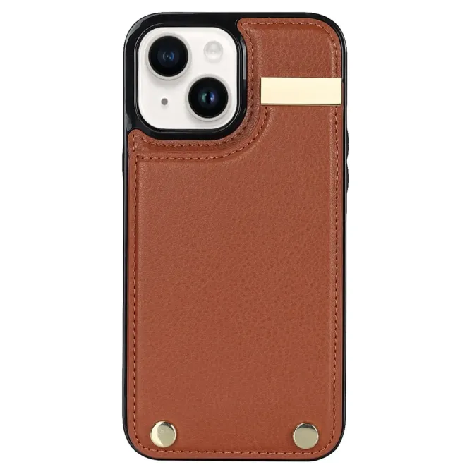 Coque iPhone 13 porte-cartes dos simili cuir